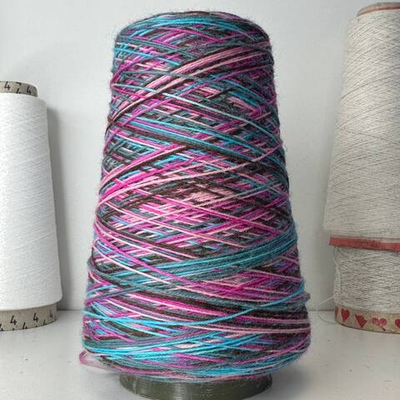 Caliza - Italy Stock- 75% шерсть, 25% п/а; 420м/100гр., мультиколор сиреневый, MP