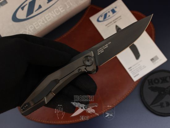 Складной нож Zero Tolerance 0470S110V c клинком из стали CPM-S110V, рукоять медь / титан