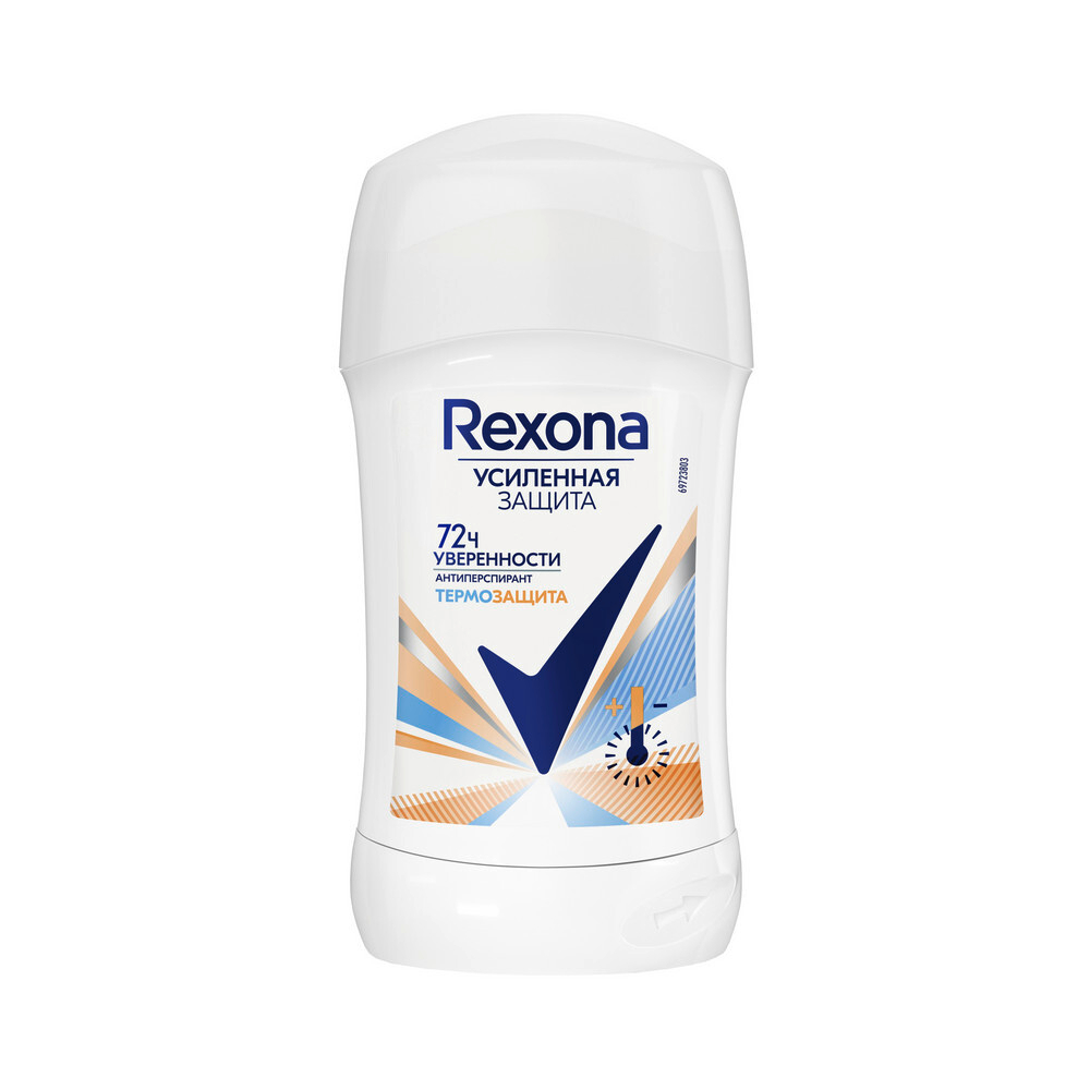 Rexona Дезодорант-антиперспирант стик Термозащита, 72ч защита от пота и запаха, 40 мл
