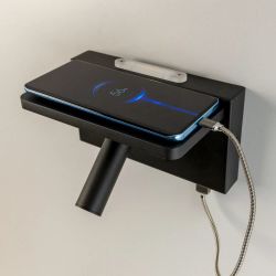 Citilux Декарт CL704371 LED USB QI Светильник поворотный Чёрный