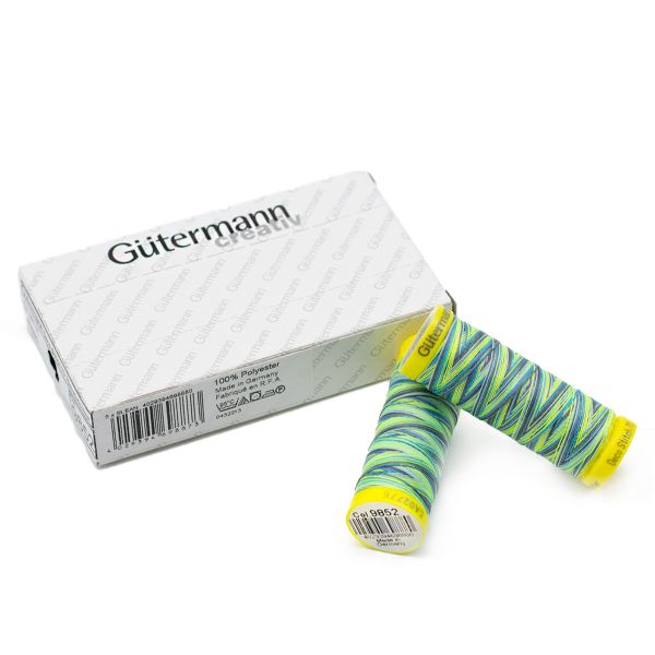 Нитки отделочные Gutermann Deco Stitch multicolor 70 (70 метров), 5 кат. | 9852