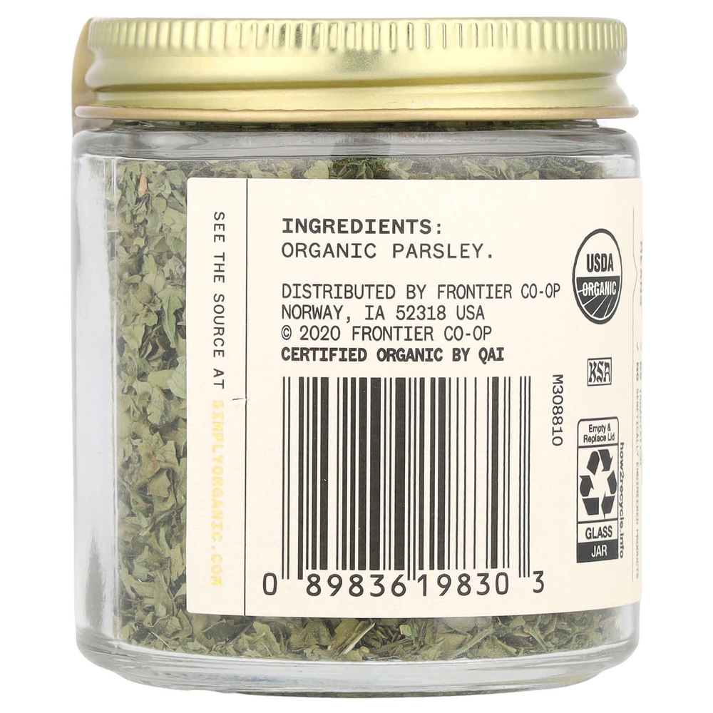 Simply Organic, Single Origin, немецкая петрушка, 19 г (0,67 унции)