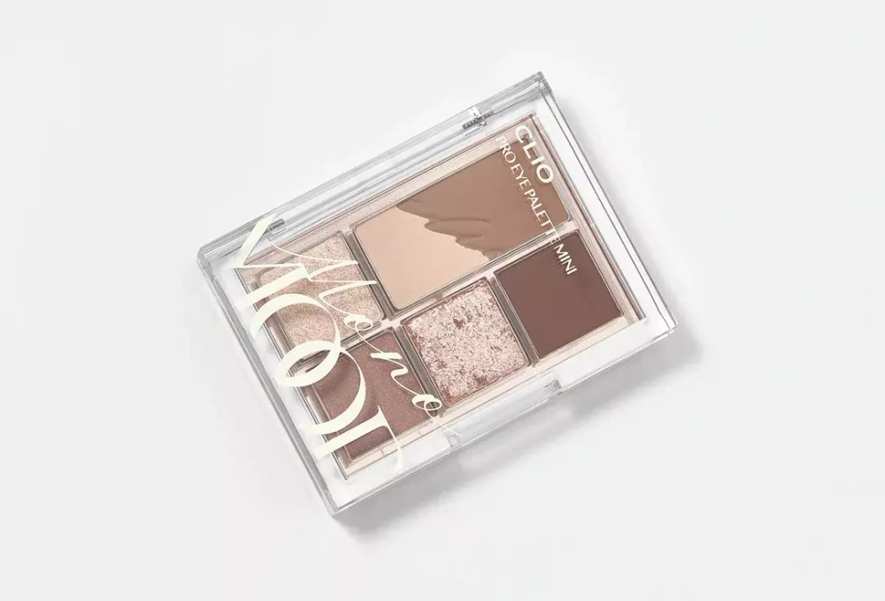 CLIO Компактная палетка теней для век 01 Mono Mood ( теплые нюдовые оттенки) pro eye pallete mini