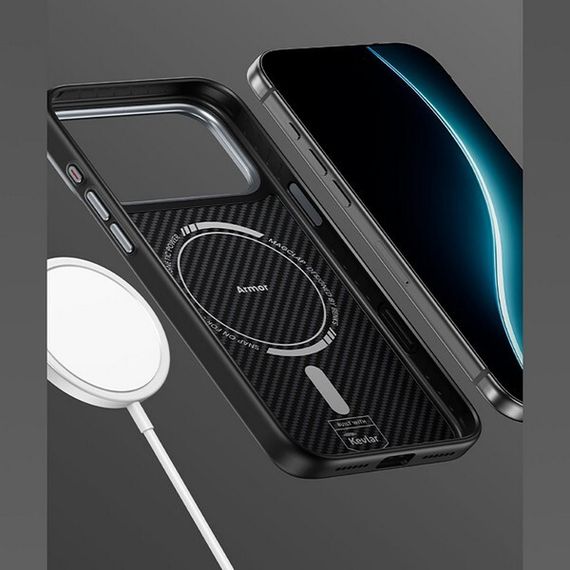 Чехол Benks ArmorPro Case built with Kevlar 600D для iPhone 17 Pro 6.3&quot; (C.K.FL.AP.BK.A069) черный (Black)