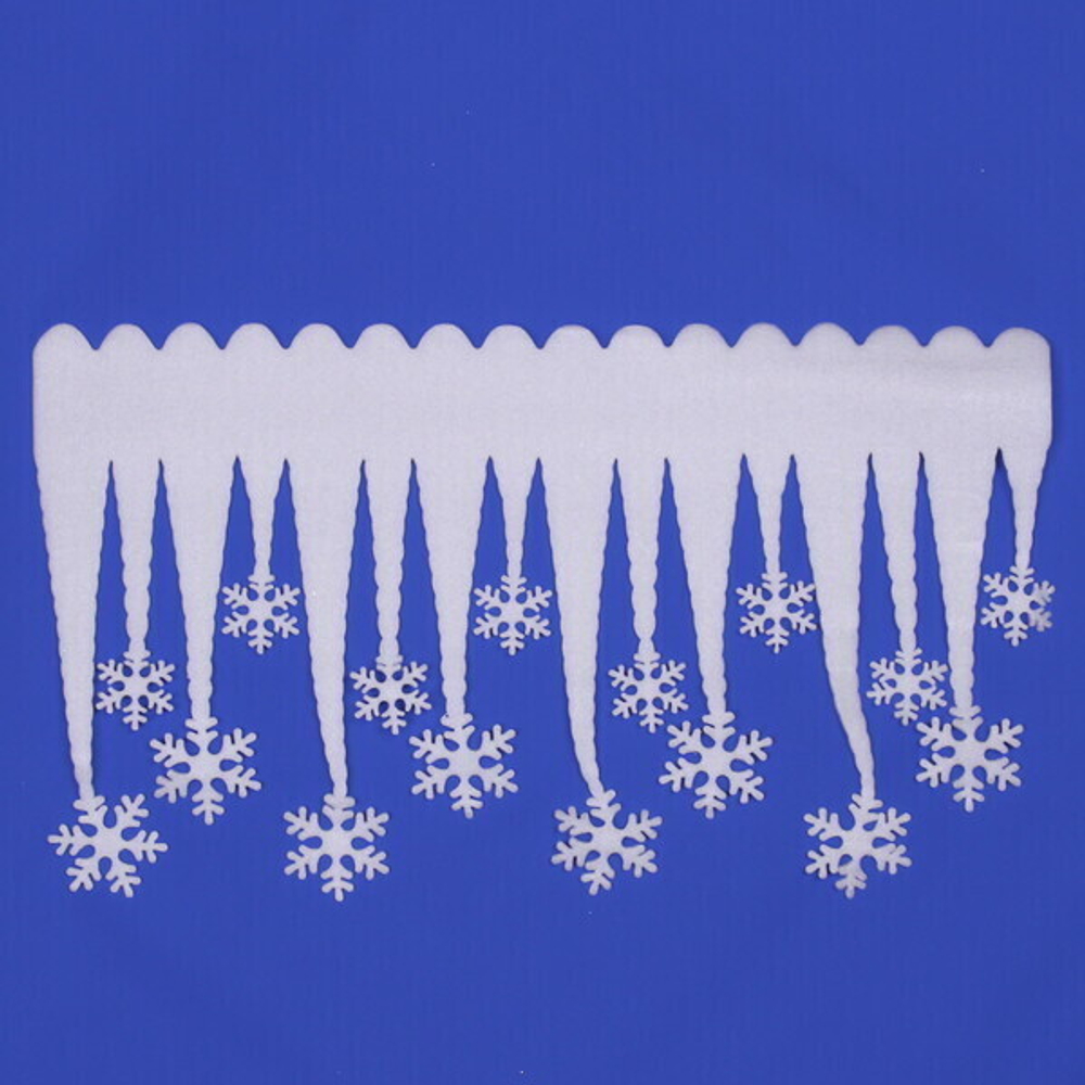 Украшение новогоднее «Снежные сосульки» 55*35 см