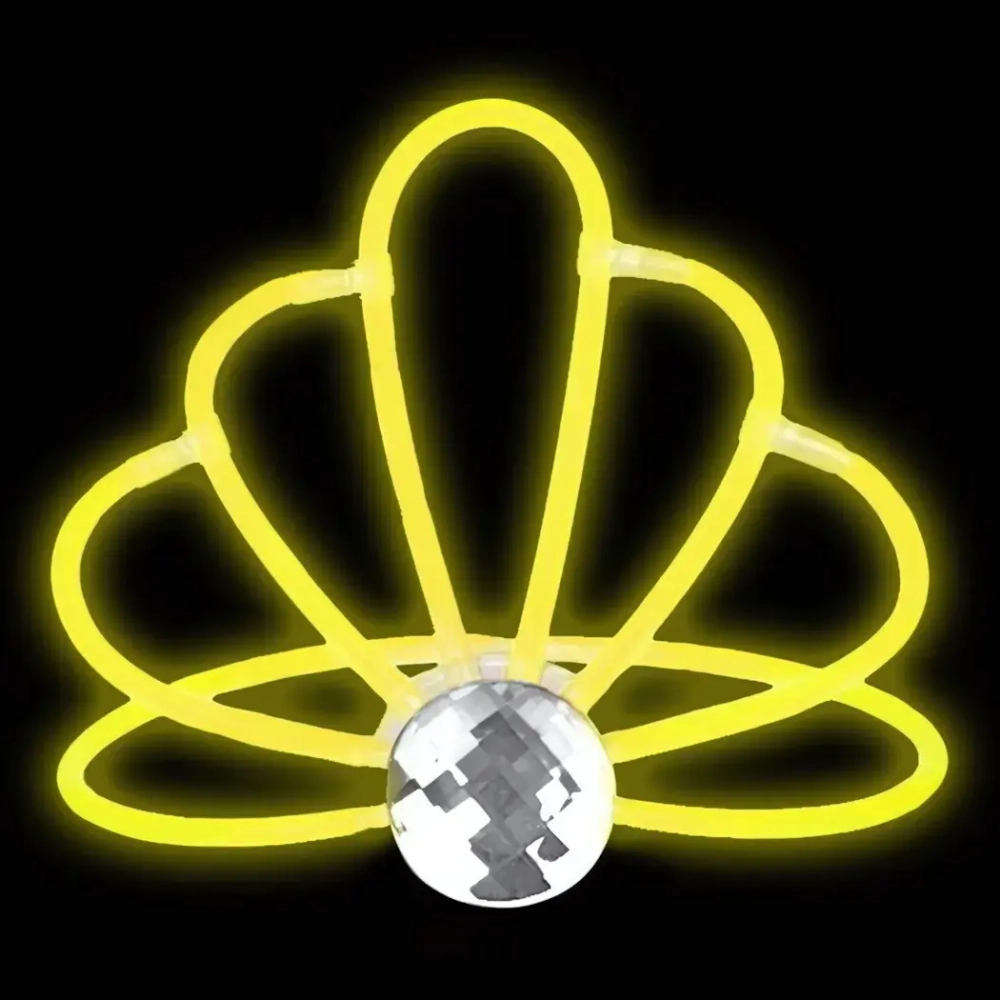 Светящаяся диадема «Желтая корона» 17x17x12,5см (арт.80253)