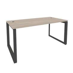 Onix Direct Стол рабочий руководителя на О-образном м/к O.MO-SRR-4.8 Дуб Аттик/Металл Антрацит 1580*