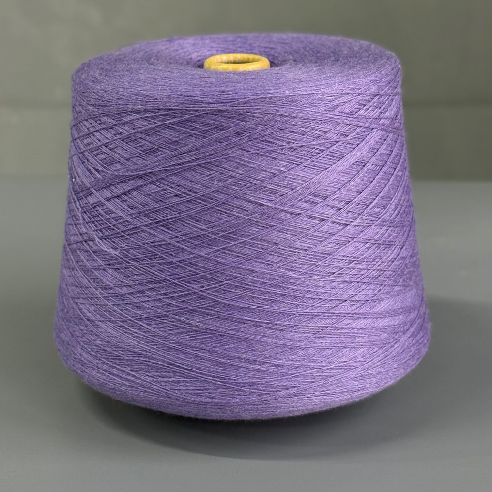 Пряжа Zegna Baruffa Cashwool 2/30 (100% мериносовая шерсть гребенная), 1500м/100гр, фиалка меланж