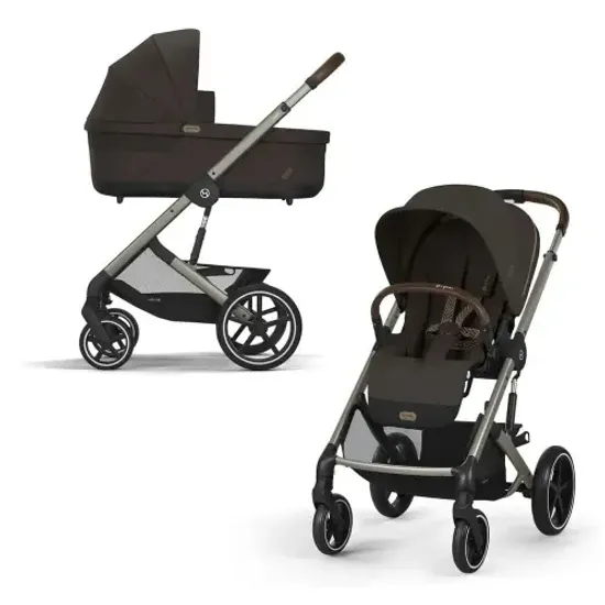 Коляска 2 в 1 Cybex Balios S Lux 2025 (Chocolate Brown/Taupe)