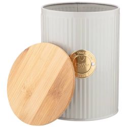 ЕМКОСТЬ ДЛЯ СЫПУЧИХ ПРОДУКТОВ AGNESS "MAJESTY" "КОФЕ" 1,3 Л ДИАМЕТР=11 СМ ВЫСОТА=15 СМ