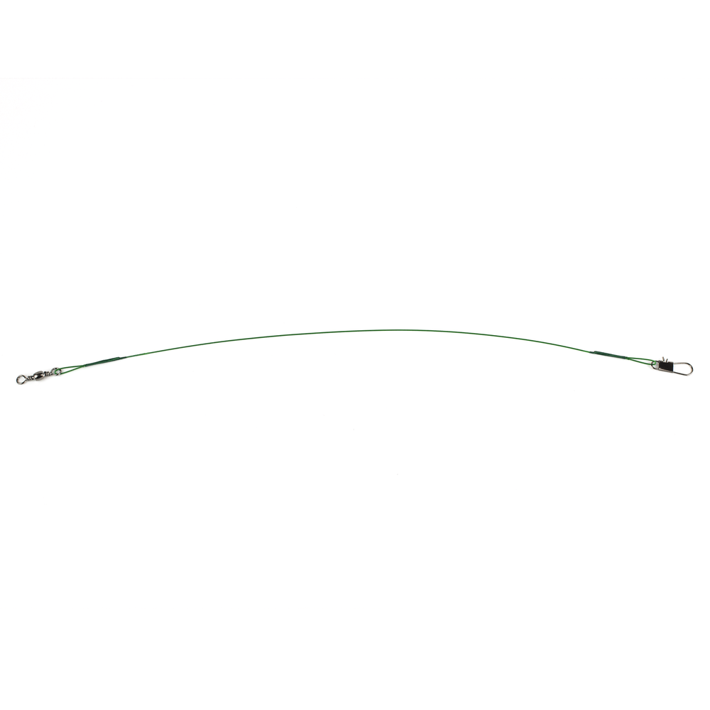 Поводок стальной 1х7, 25см, Green coated (100шт/уп)
