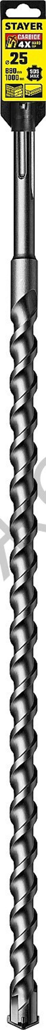 STAYER HERCULES-4Х 25 x 880/1000 мм, SDS-max бур, PROFESSIONAL (29370-880-25)