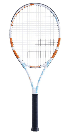 Теннисная ракетка Babolat Evoke 102 Women - white/blue/orange