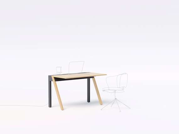 Письменный стол Plane M, светлый дуб