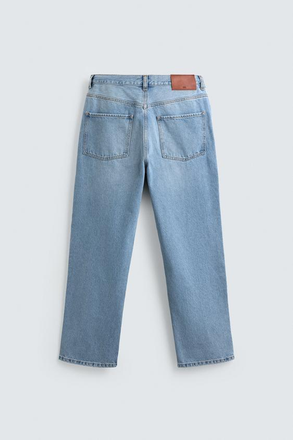 ZARA ДЖИНСЫ STRAIGHT FIT, СИНИЙ