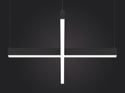 Светильник LED Х-образный LP85-PLUS-1560 82Вт 5000К черный 1560х1560х40мм DIOLUM