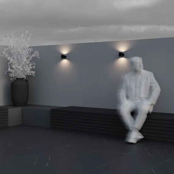 Настенный светильник (бра) Орбита / Orbit 3000К 6Вт IP 54 Outdoor o490wl-l6b3k