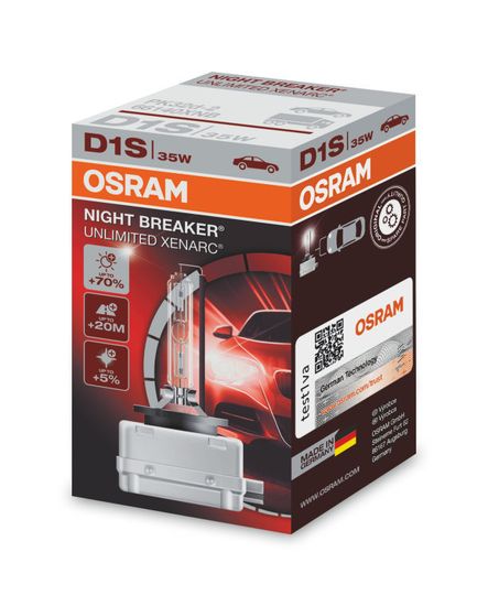 D1S Xenarc Night Breaker Unlimited Ксеноновая лампа OSRAM (артикул 66140XNB)