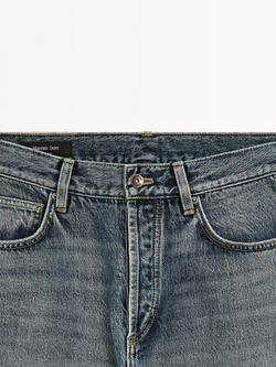 Massimo Dutti Джинсы прямого кроя, средне-синий