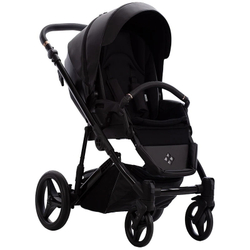 Детская коляска Bebetto Loren Gloss 3 в 1 с автокреслом Avionaut Cosmo 01 черная кожа