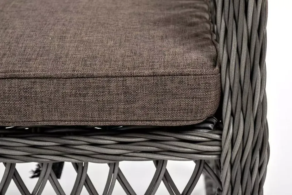 "Эспрессо-80 L" обеденная группа плетеная, цвет графит