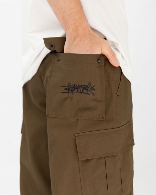 Брюки WideCargo Хаки - фото 5