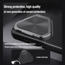 Текстурный чехол от Nillkin с металлической откидной крышкой на Huawei Pura 70 Pro и Pura 70 Pro+, серия Textured Prop Case