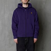  Толстовка мужская Carhartt WIP Hooded American Script Jacket артикул:I033063_aura - купить в магазине Дайс