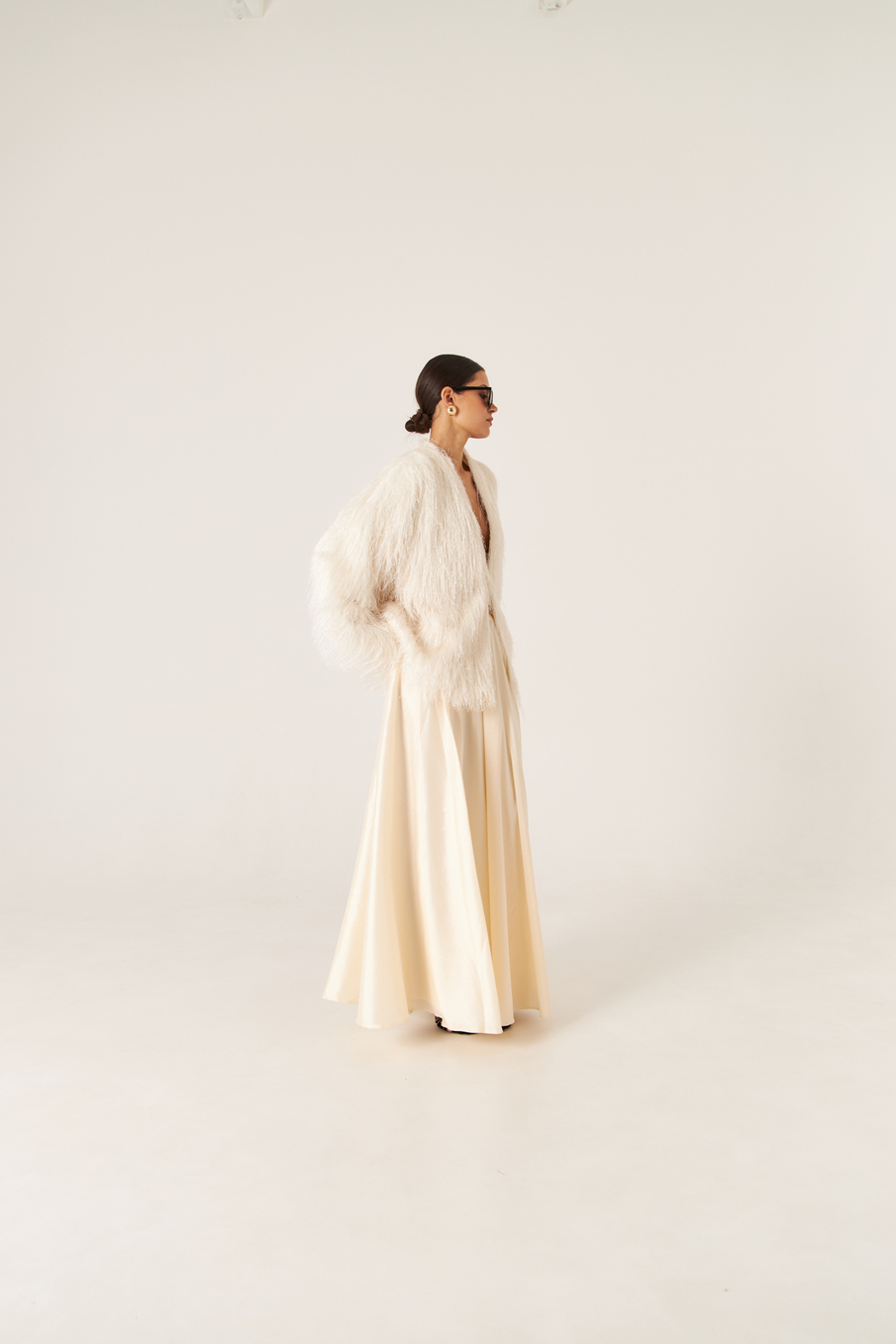 Кардиган из бахромы