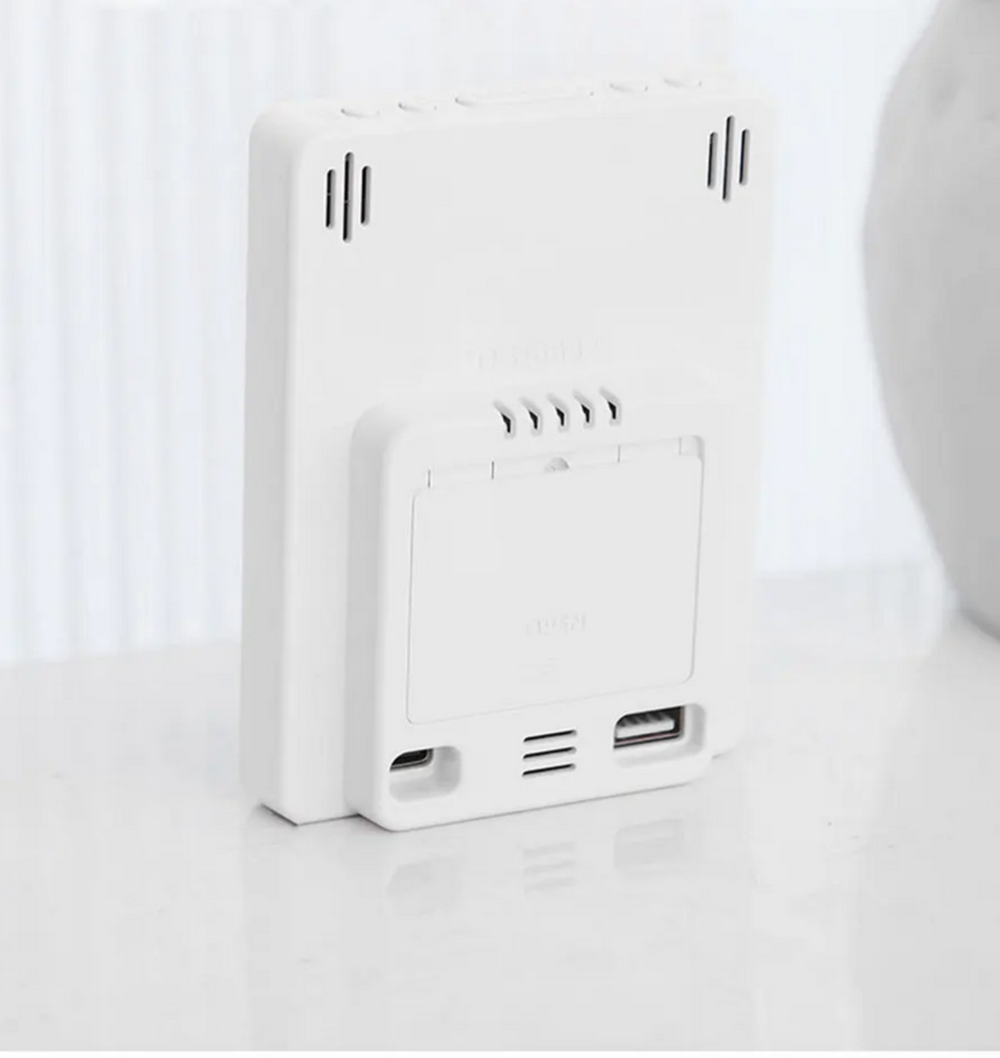 Часы-будильник настольные LED 5508 White&Green