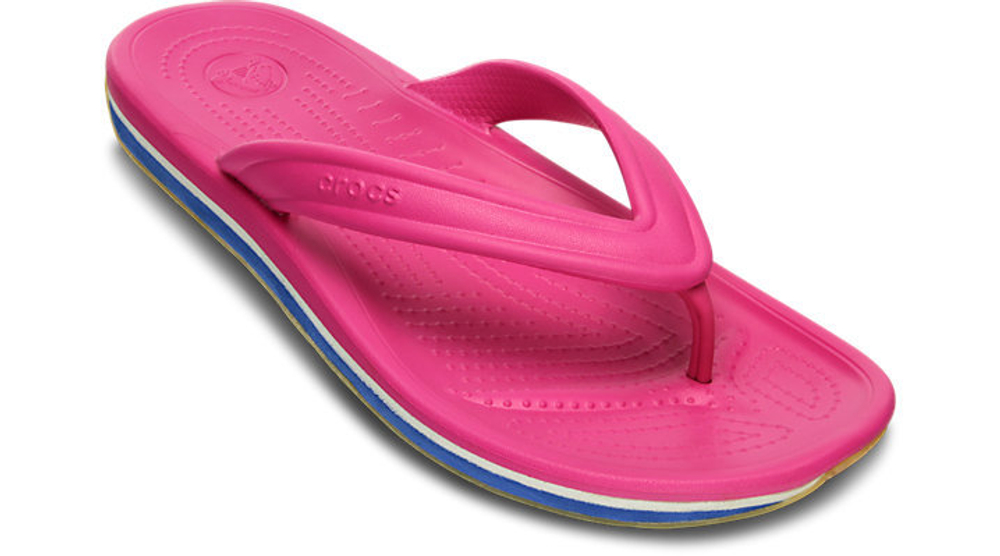 Шлепанцы Crocs Retro Flip Fuchsia / Sea Blue