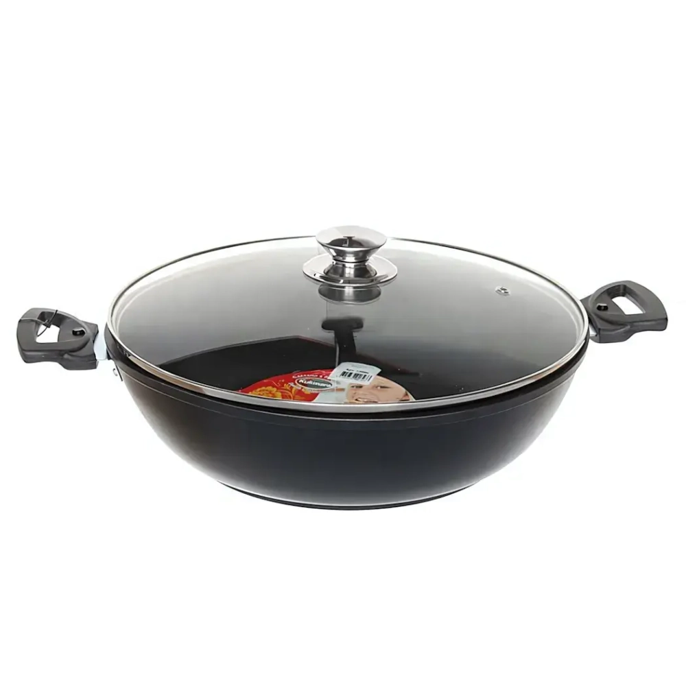 Сотейник 30*8,5см со съемными ручками и стекл. крышкой «Традиция» с308а