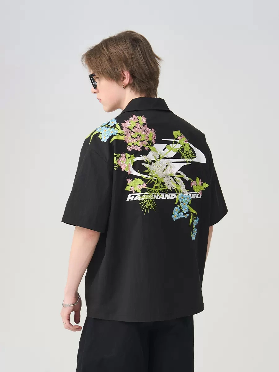 Рубашка HARSHandCRUEL "Flowers" Short Sleeve Shirt