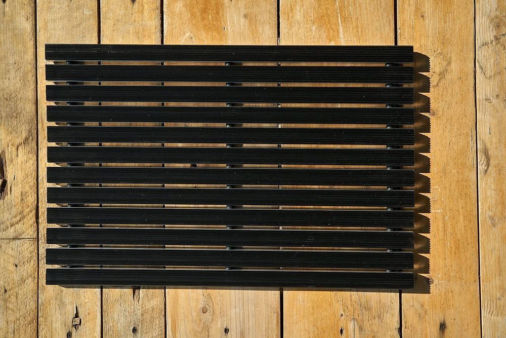 Придверная решетка Gidrolica Step – резиновая, 390×590 мм