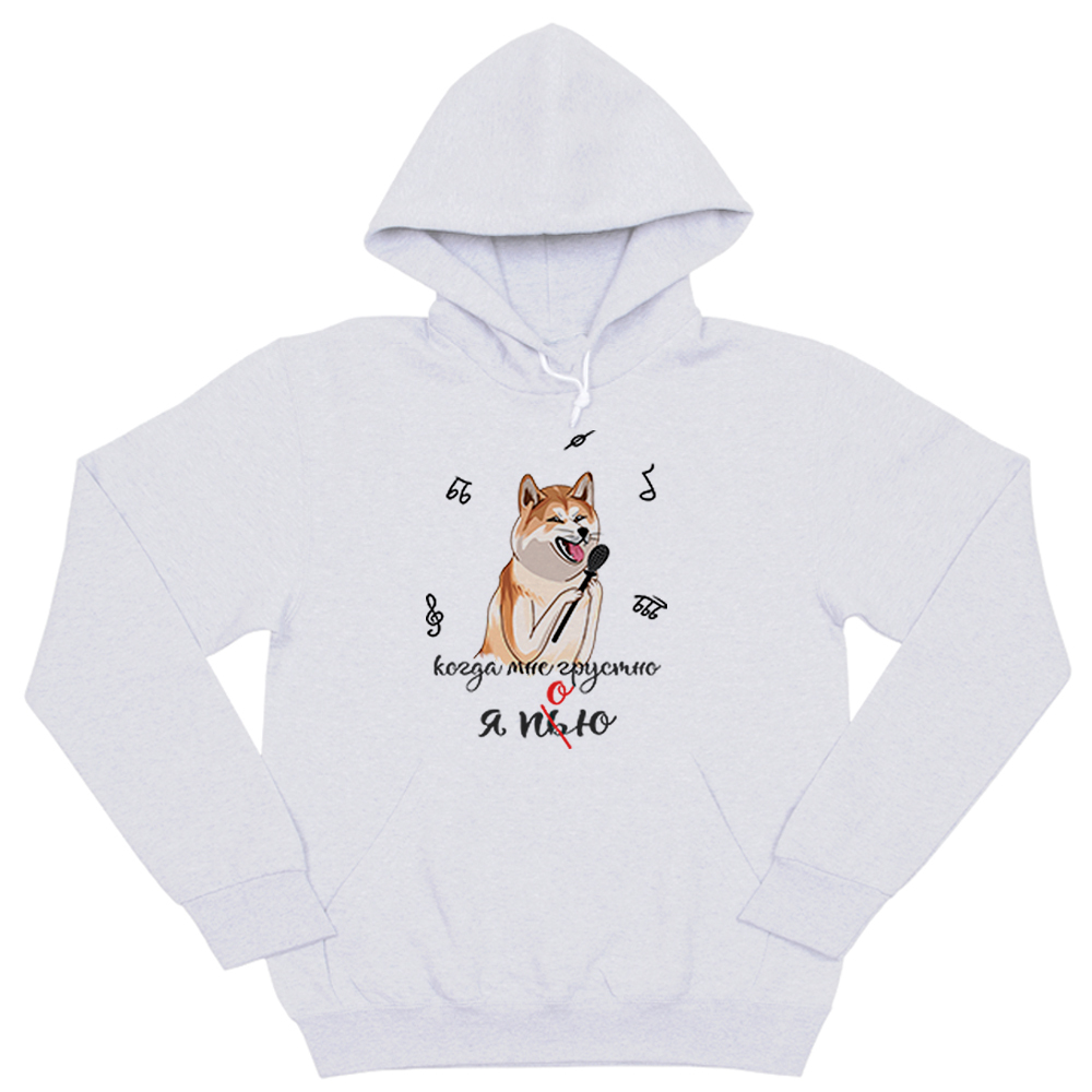 Толстовка "Акита поёт"