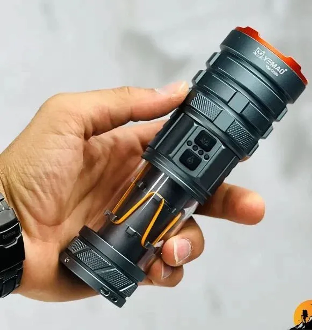 Фонарь Yemao YM-G580 12000лм (30Вт) 3000м ( PM60-TG, 8 режимов, 1х26650 или 3хAAA ) -