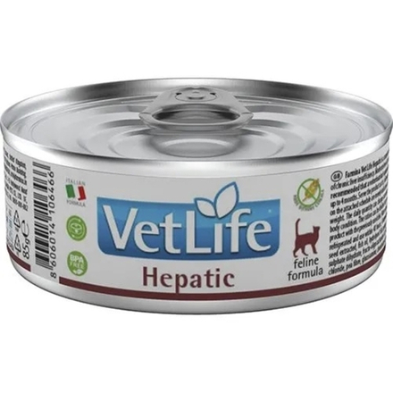 Консервы FARMINA Vet Life Hepatic для кошек при заболевании печени - 85 гр