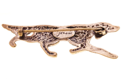 "Буто" брошь в бронзовом покрытии из коллекции "BOW-BOW" от Jenavi с замком булавка