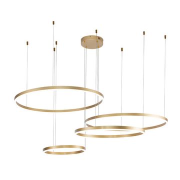 Подвесная люстра с пультом управления 218W 3000-5700 К V000015L золото GALASS Indigo