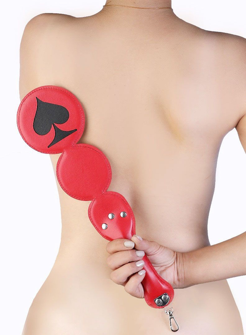 Шлёпалка LOVETOY Пики с отсоединяемым анальным плагом