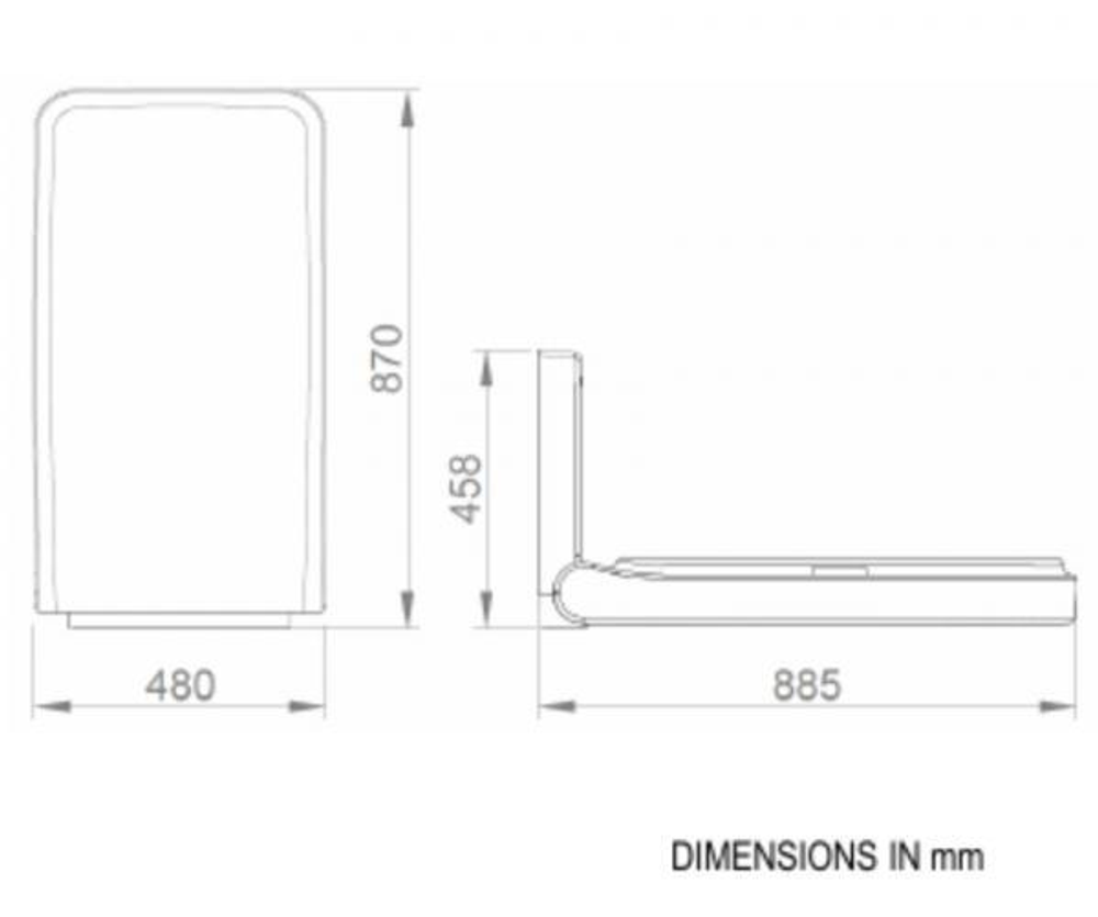 Пеленальный стол полиэтилен NOFER 09215.W белый