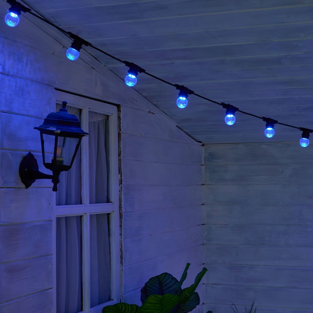 LED-D45-1W-BLUE-E27-CL-С PINEAPPLE Лампа декоративная светодиодная. Форма Ананас. прозрачная. Цвет синий. Картон. ТМ Volpe