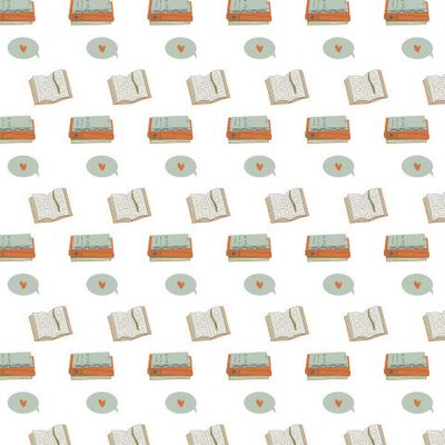 Принт с книгами