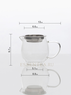 Чашка стеклянная "Чахай" Жаоян с воронкой  350 мл