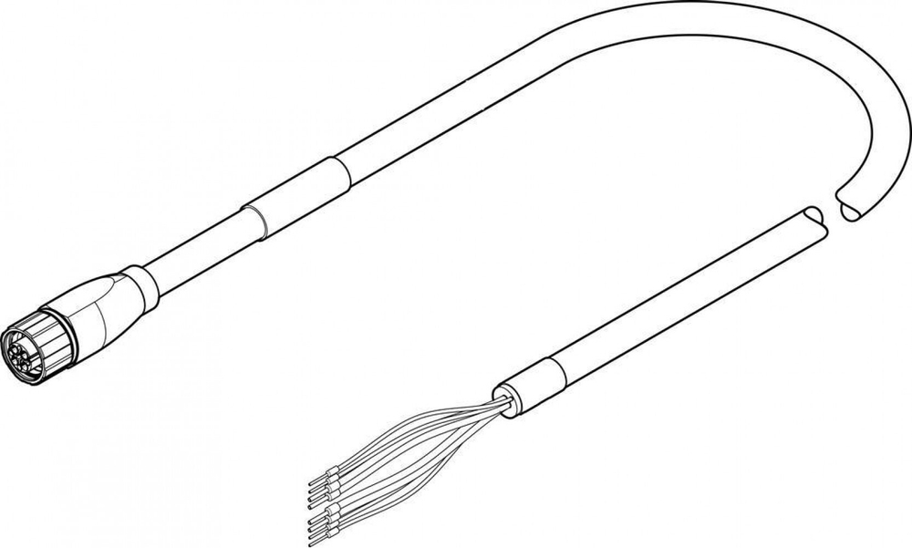 NEBM-M16G8-E-2.5-Q7-LE8-1 Кабель электродвигателя