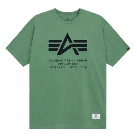 Футболка Alpha Industries Relaxed Coordinates Tee Moss (Зеленый)