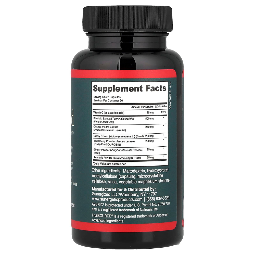 Sunergetic, Мочевая кислота, 60 капсул