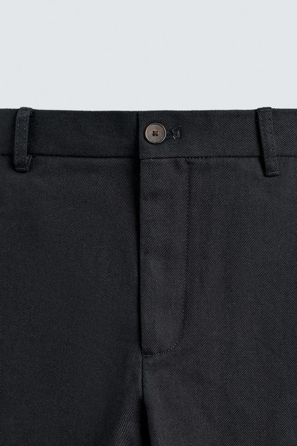 ZARA БРЮКИ STRAIGHT FIT ИЗ РЕЛЬЕФНОЙ ТКАНИ, МОРСКОЙ СИНИЙ