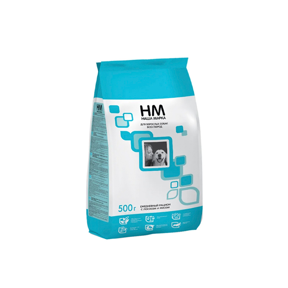 Сухой корм для взрослых собак всех пород с Лососем и рисом Наша Марка