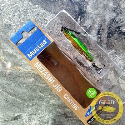 Пилькер MUSTAD MEZASHI JIG 15g GREEN/GOLD